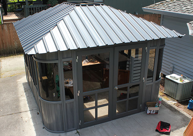 gazebo roof installation