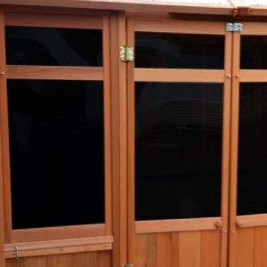 Cedar Black Privacy Window Upgrade