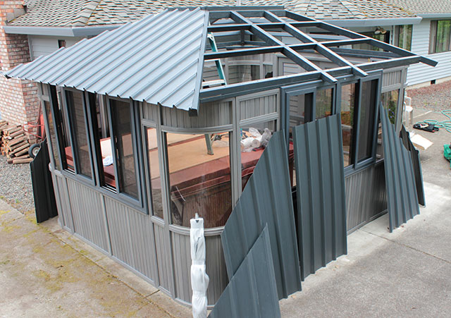 gazebo roof installation