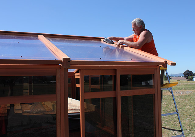 Attaching Roof Panels - Spa Gazebo|Hot Tub Enclosure - Westview Manufacturing