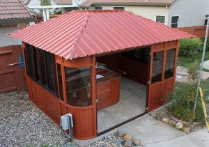 13. Attach all remaining Roof Panels and Roof Caps.